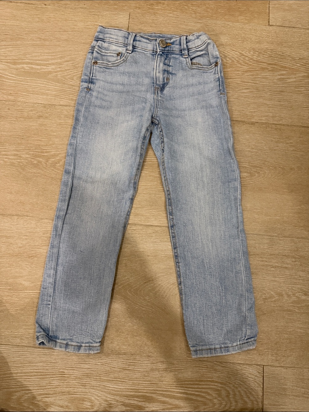 Zara Boys Light Blue Straight Leg Jeans